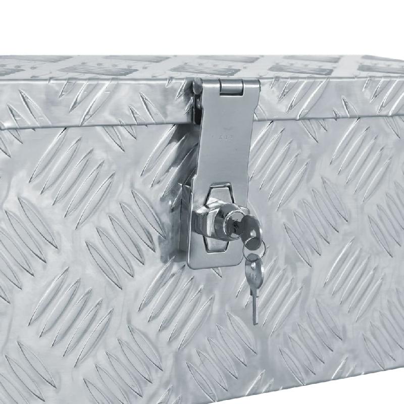 Vidaxl boîte en aluminium 48,5 x 14 x 20 cm argenté 142935_3