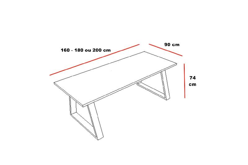 Bureau de direction design Pyramid - 160, Anthracite, Blanc, Sans, Oui_3