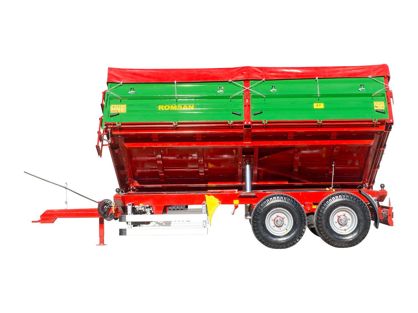 R 80 TASGA benne agricole à tandem essieu - Romsan - capacité 8000 kg_3