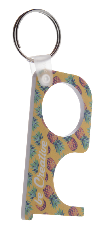 Porte-clés hygiénique en acrylique - Impression digitale LED UV - Utilisation sans contact_3