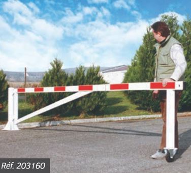 Barrière universelle pivotante - largeur ajustable de 3 à 4,75 m - structure en acier_3
