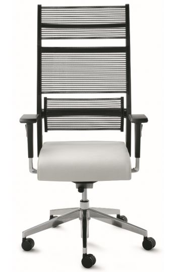 Fauteuil ergonomique de direction LORDO - Marque Dauphin - réglages personnalisés et tissu résille élastique_3