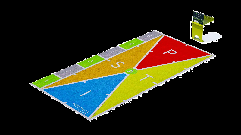 Tapis cardio avec zones définies et application Freetness - LA PISTA_0