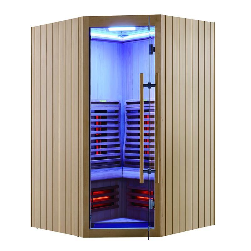 SAUNA INFRAROUGE BOREAL® SIGNATURE 130C D'ANGLE À SPECTRE COMPLET - 130X130X205_3