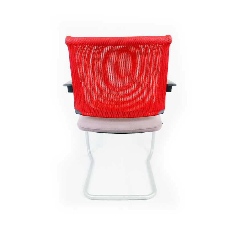 Chaise de conférence visiteur luge colorée Sedus d'occasion - design moderne et confortable_3