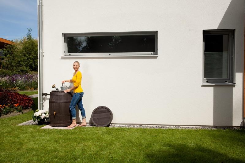 Cuve tonneau vino - brun - 400 litres - Cuves à eau robustes_3