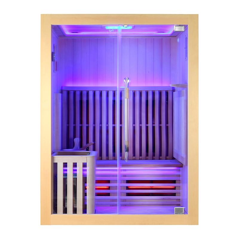 SAUNA COMBI BOREAL® ELÉGANCE 2 - 150X125 INFRAROUGE + VAPEUR_3