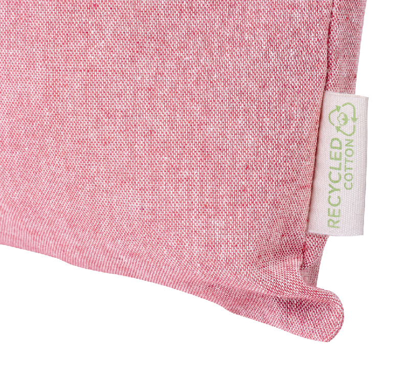 Tote bag en coton recyclé - Pliable avec longues anses - 120 g/m² - Rouge_3