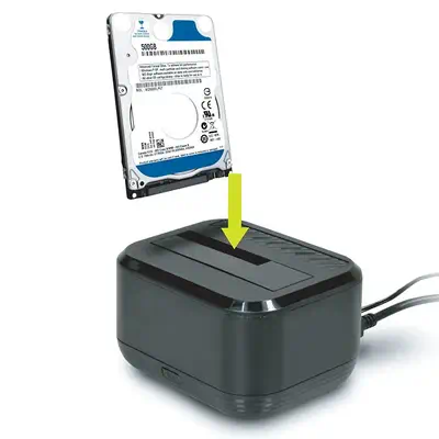 Port Designs 900040 Station d'accueil de disques de stockage Noir_3