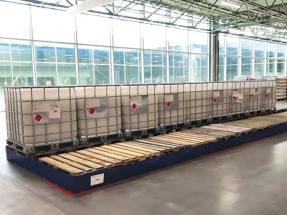 Bacs de rétention souples autoportants ou avec équerres - 45 à 85000L sur mesure - Fabrication française_3