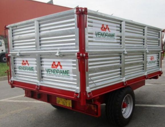 Remorque agricole VCR40 P2 - trilatérale rabattable - Vendrame - charge 5000 kg - PTAC 50 quintaux_3