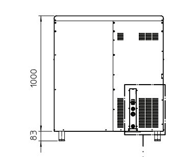 EF 206 AS - Machine à glace en grains professionnelle - Scotsman - 200 kg/24h avec stockage de 55 kg et finition inox_3