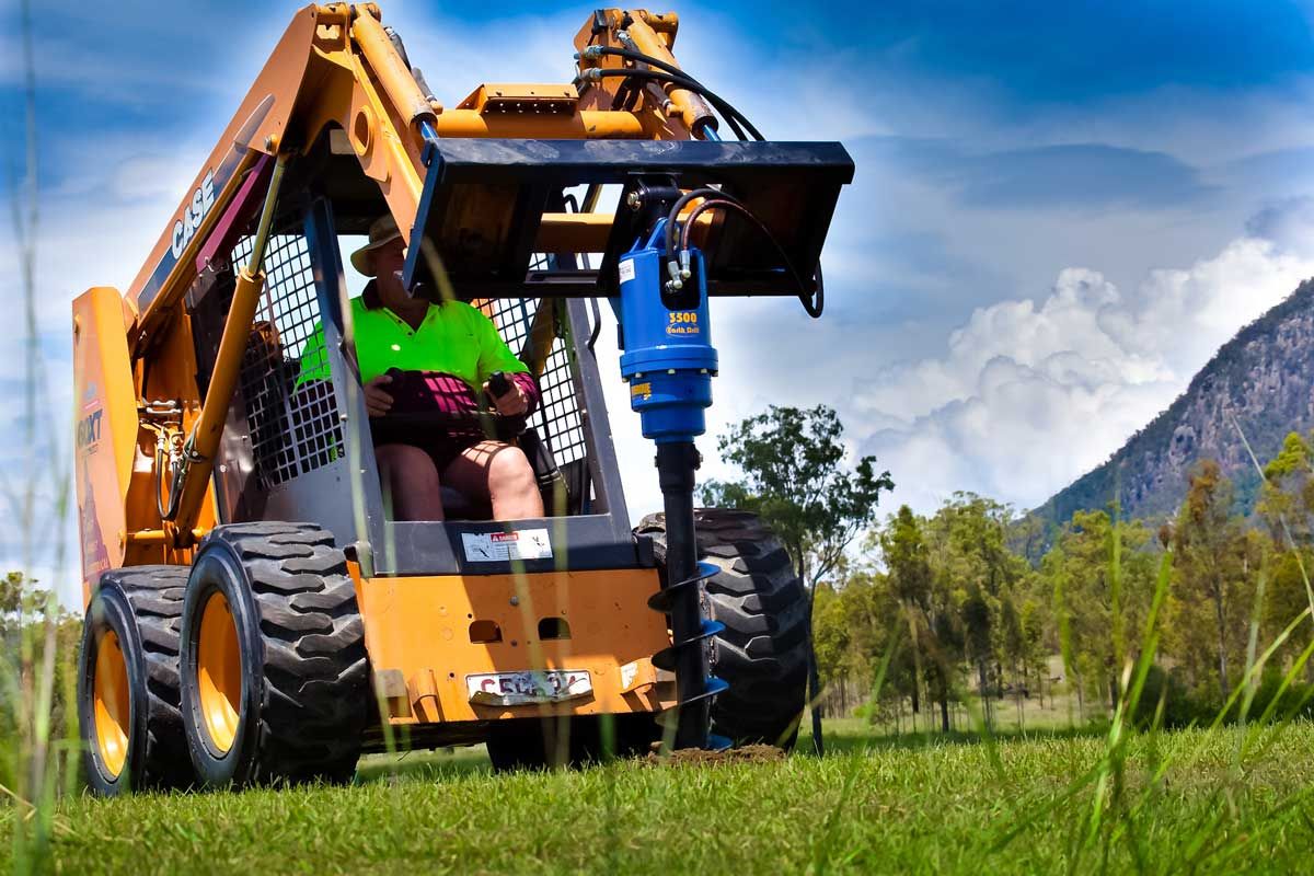 Tarière hydraulique pour pelle de 0,7 à 50 tonnes_3