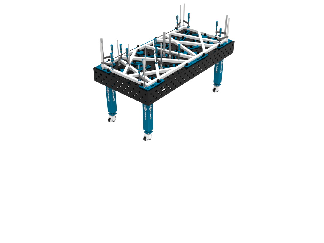 Table de soudure GPPH Gamme ECO - Formats variés, construction massive et options de bridage_3