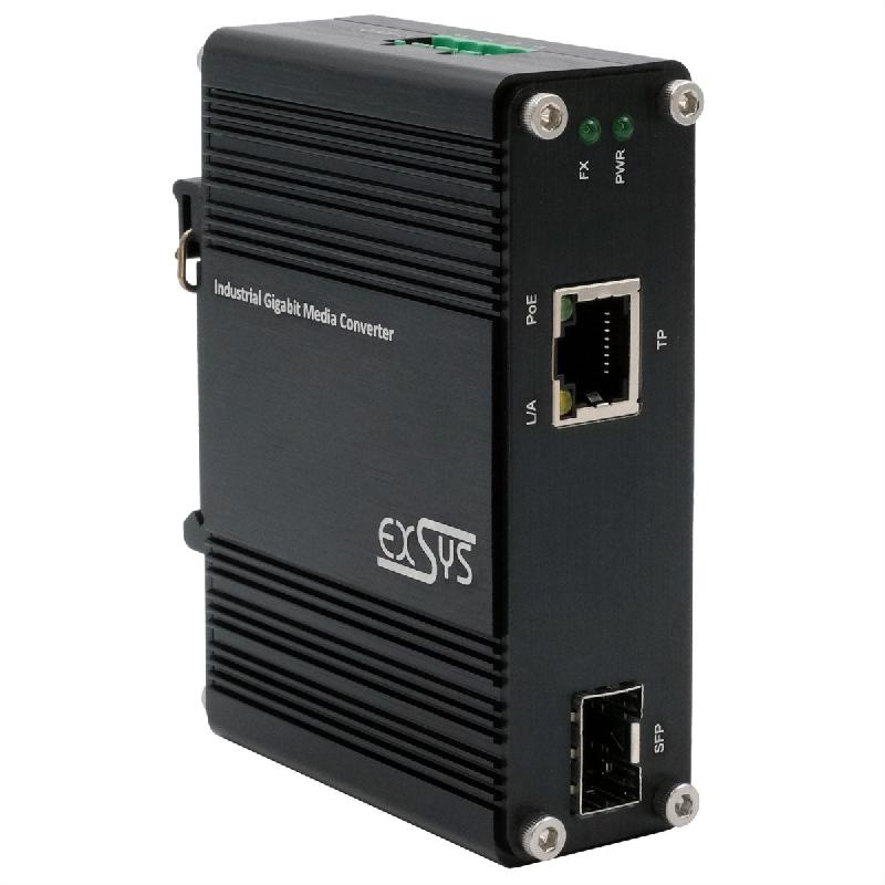 EXSYS EX-60340 Convertisseur de média industriel 60 W SFP, -40 °C à +75 °C_3
