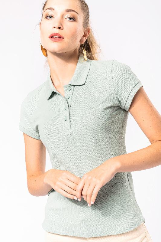 Polo piqué Bio manches courtes femme - Réf: K210 - Kariban - 100% coton biologique_3