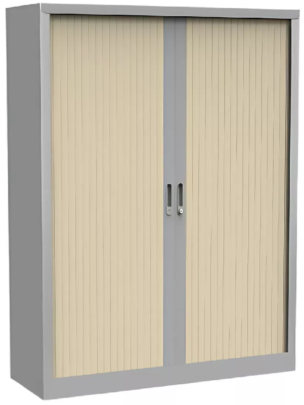 Armoire métallique - 4 étagères + penderie - rideau PVC - Hauteur : 198 cm So Salamanca_3