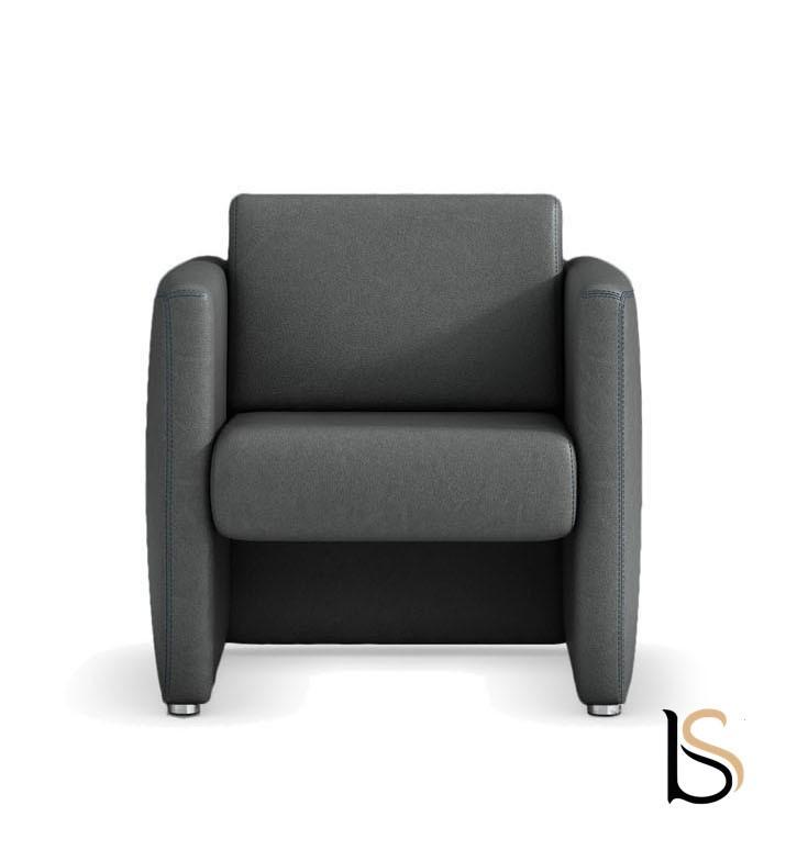 Fauteuil d'attente SF3 - Marron foncé_3