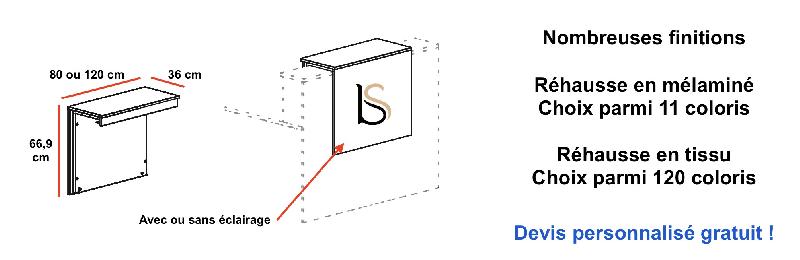 Banque d'accueil droite Delta Plus - Mobel Linea - Blanc, 284, Non, Chêne veiné_4