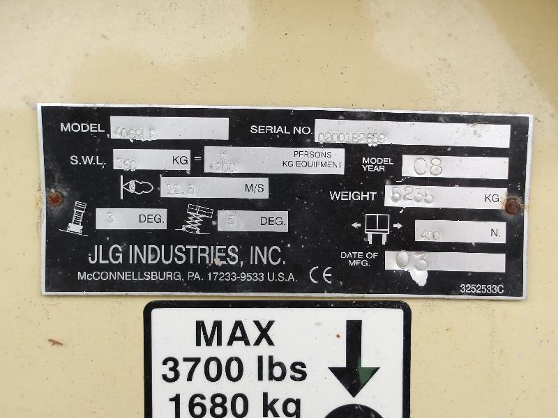 Nacelle ciseaux JLG 4069le occasion_3