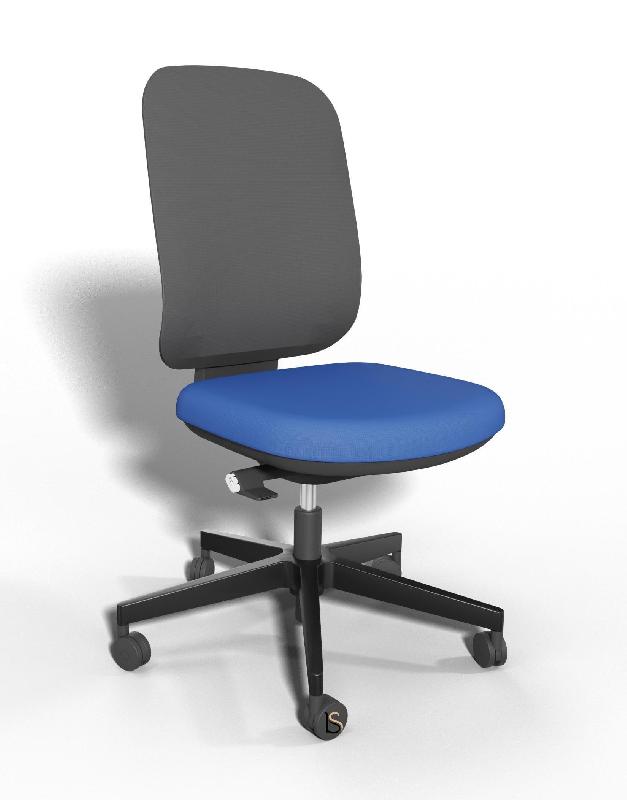 Siège opérateur Alaia en résille - Sokoa - Bleu, Non, Non, Sol dur_3