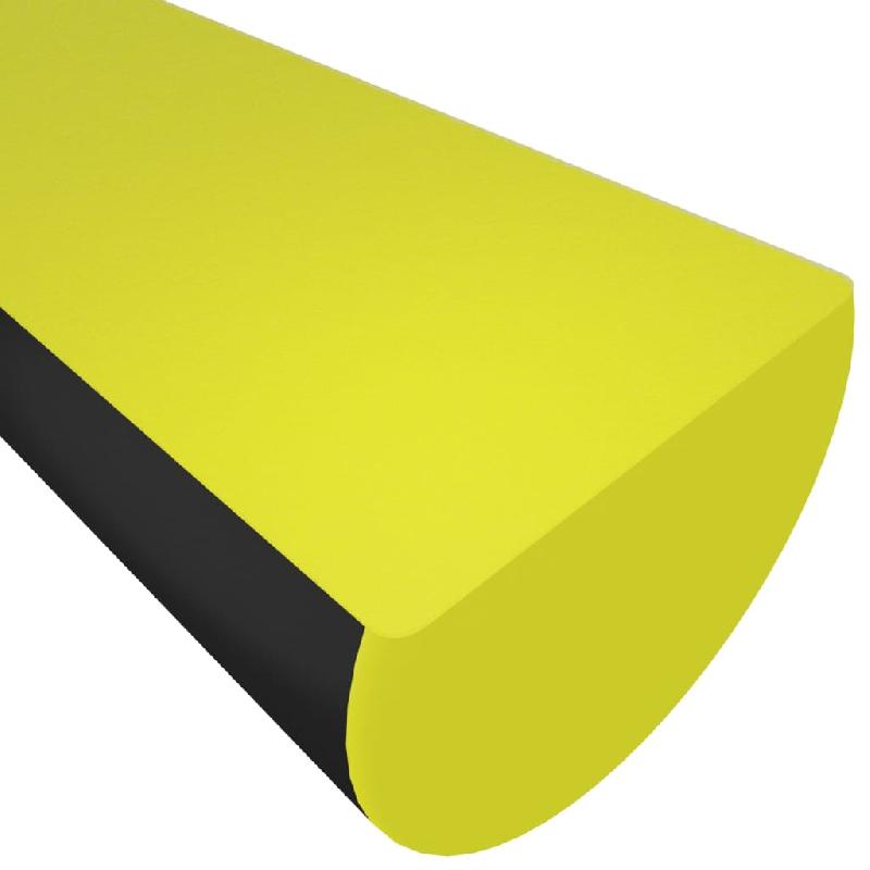Vidaxl protecteur d'angle jaune et noir 4x3x100 cm pu 153094_3