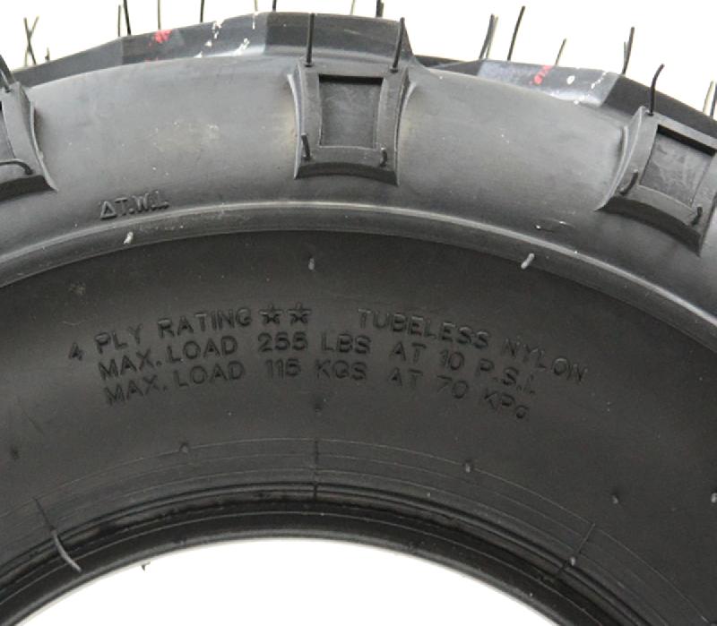 18x9.50-8 ATV Quad Tyres Wanda P361 Dirt Trail E-Marked Road Legal (Set of 3)_3