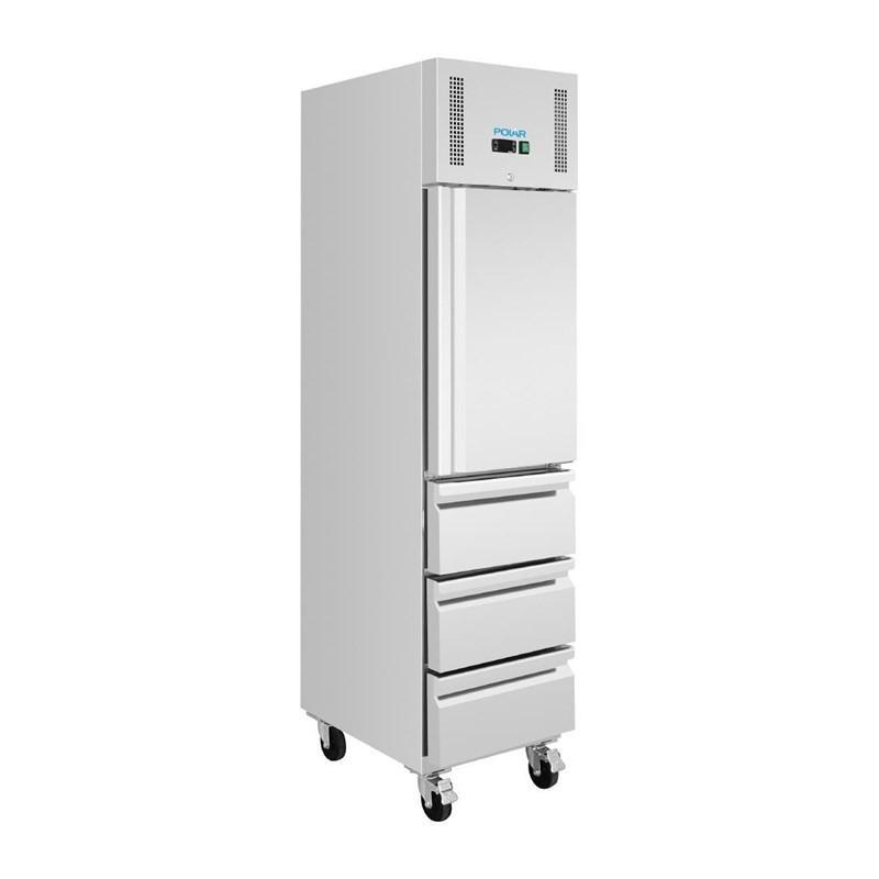 Armoire réfrigérée positive GN slimline 1 porte 3 tiroirs série U 292 L UA113 Polar_3