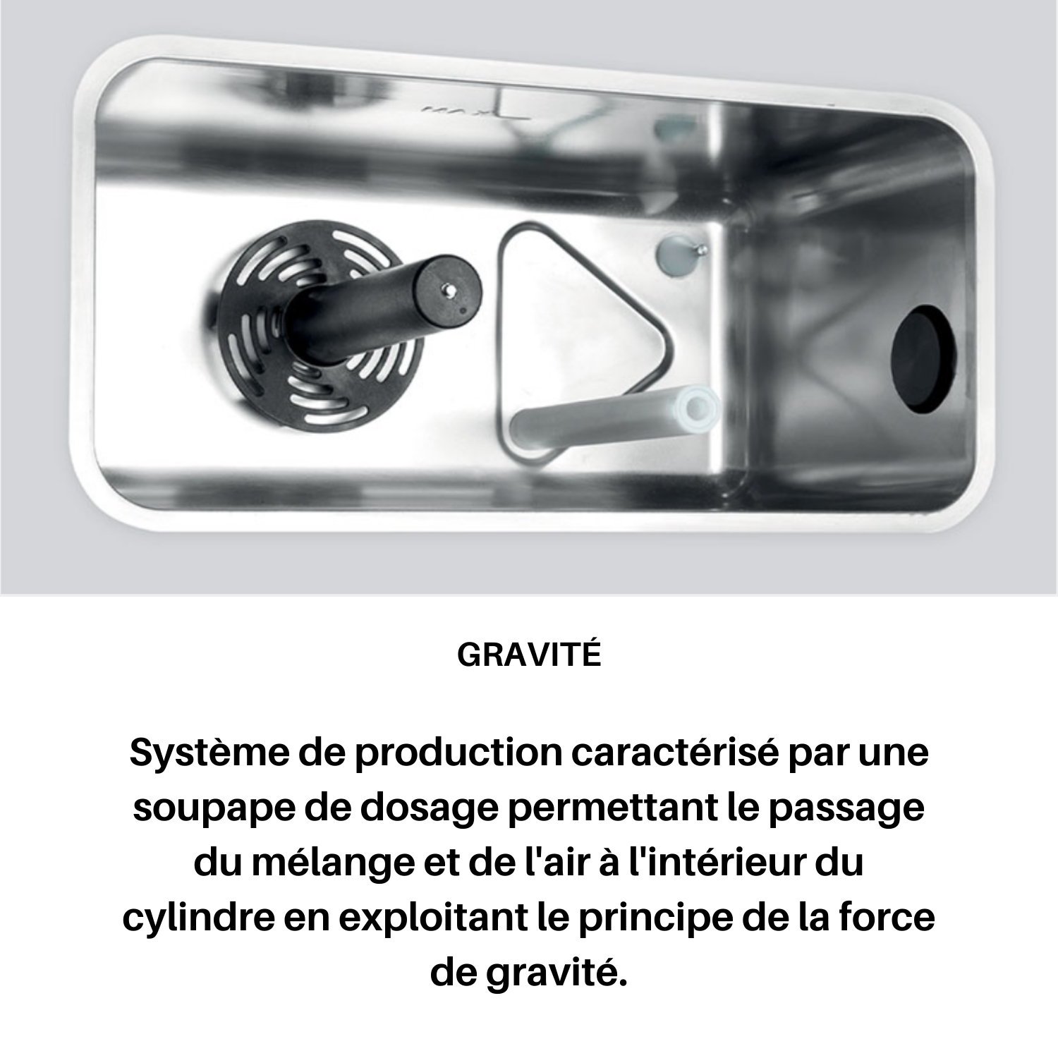 Machine à glace italienne GEL MATIC à gravité - 2+1 parfums - 3100W - 440 cônes/h - BV Easy 2 GR_3