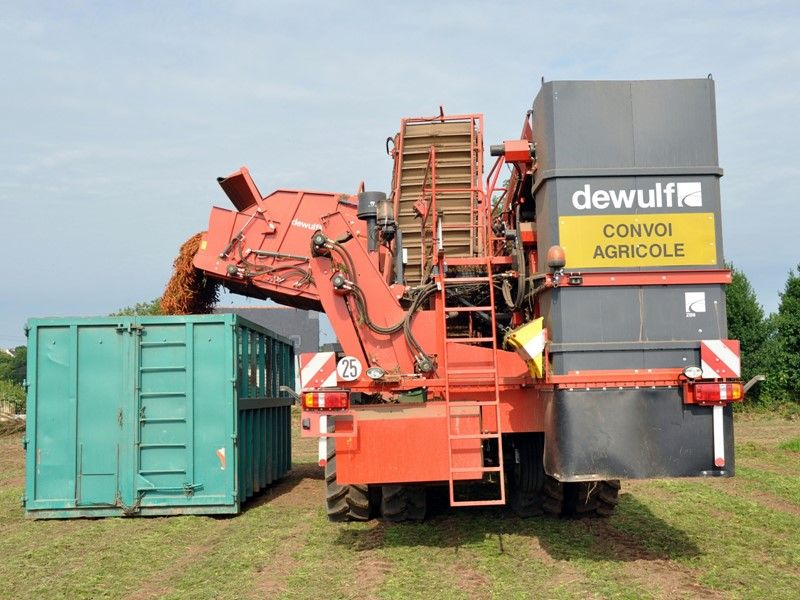 Arracheuse par préhension ZBII - Dewulf BV - trémie 9 m³ - largeur 3500 mm - 2 rangs_3