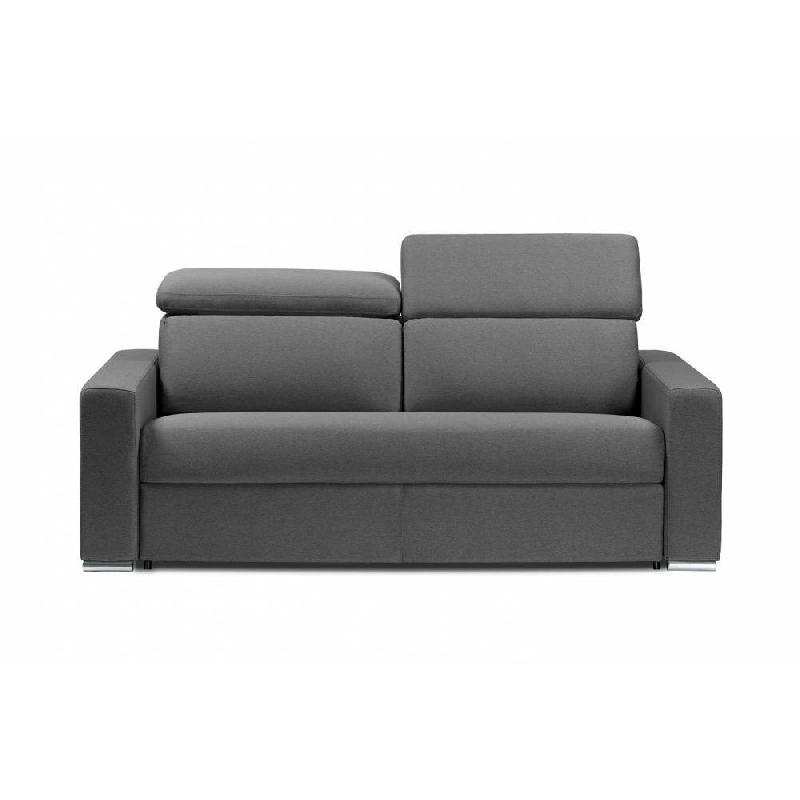 Canapé convertible Passion - Matelas 16 cm - Système express - Sommier à lattes 140x197 cm - Microfibre graphite_3