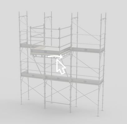 Échafaudage de chargement Multiceta - système Ceta - traverse 250/300 cm - planchers CK 33x180 et bois 5 cm_3