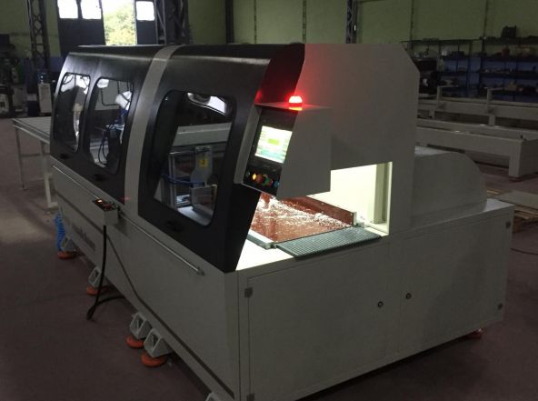 AS 499 - Tronçonneuse mono tête JC Colombo - Lame de scie diamètre 700 mm - Coupe automatique pour profilés industriels lourds_3