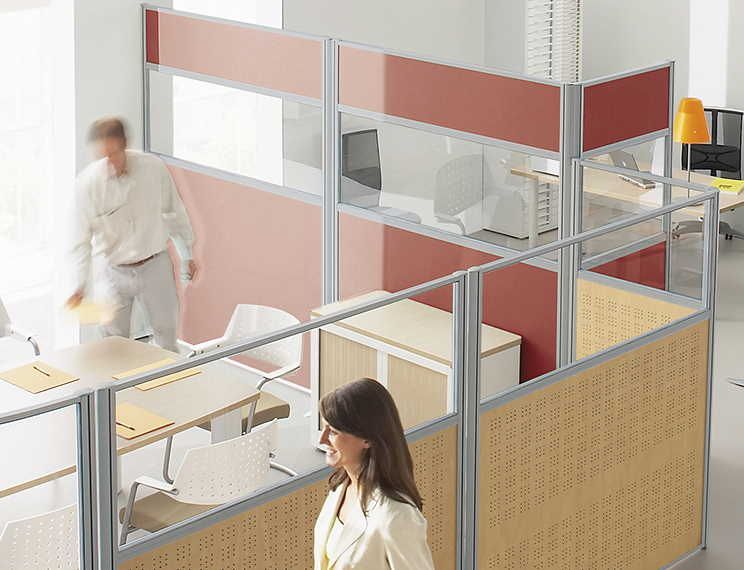 Cloison K-PRIME - Séparation d'espace pour bureaux, mobile ou fixe, avec options acoustiques et finitions variées_3