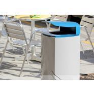 Poubelle publique Up22t - corbeille Mielek T - Novatilu - 65 litres_0