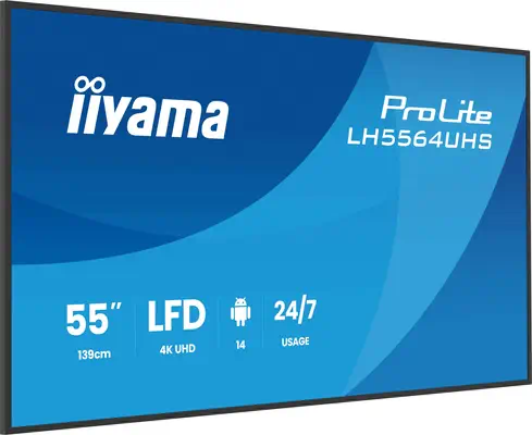 Iiyama LH5564UHS-B1AG àÉcran d'affichage dynamique àÉcran plat de signalisation numérique 139,7 cm (55_3