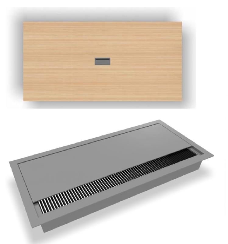 Table de réunion rectangulaire Arky - Oui, Blanc, Anthracite_3