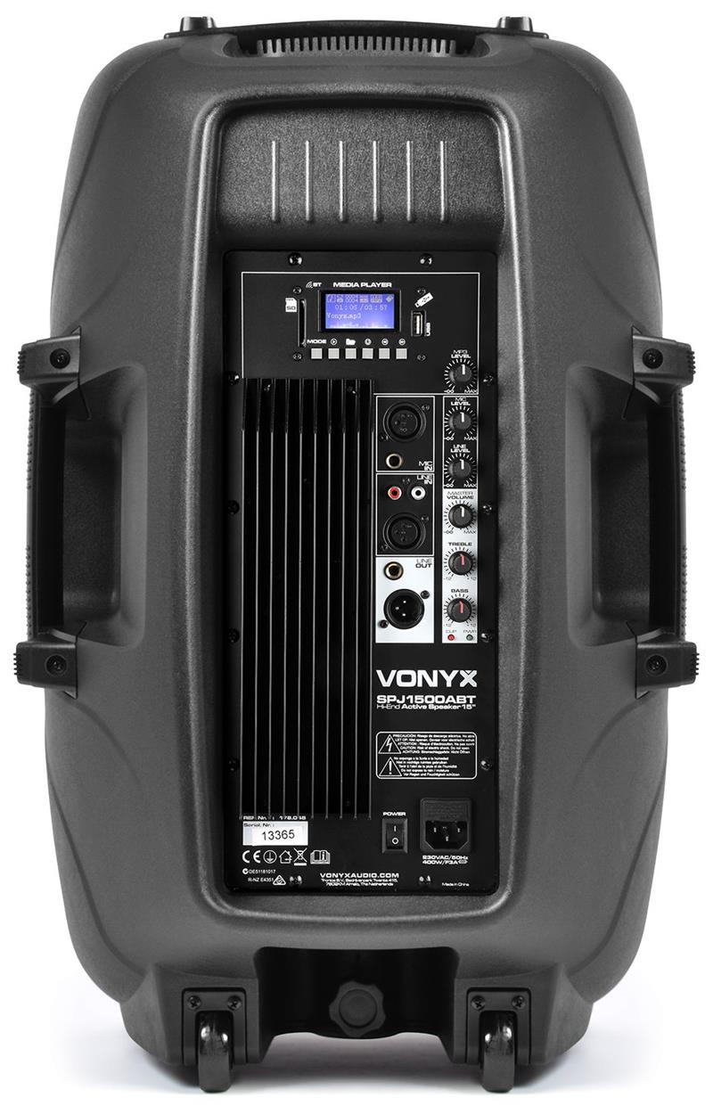 Enceinte Active 15 pouces Bluetooth 800 Watts - Amplificateur mixeur intégré - SPJ 1500ABT_3
