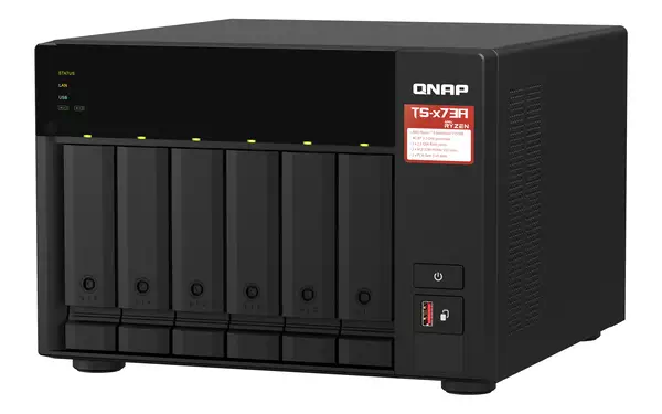 QNAP ts-673a nas tower ryzen embedded v1500b 8 go ddr4 0 to QNAP turbo system noir_3