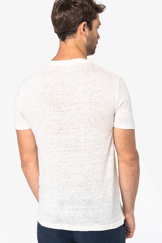 T-shirt en lin homme - Réf: NS320 - 100% lin, coupe ajustée, durable et léger - Native Spirit_3