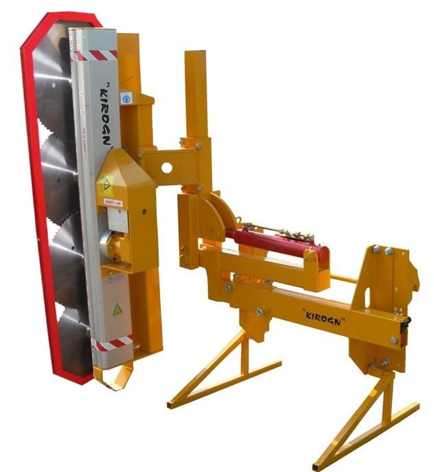 Taille-haie hydraulique sur chargeur lem - kirogn - déport hydraulique course 1000 mm_3