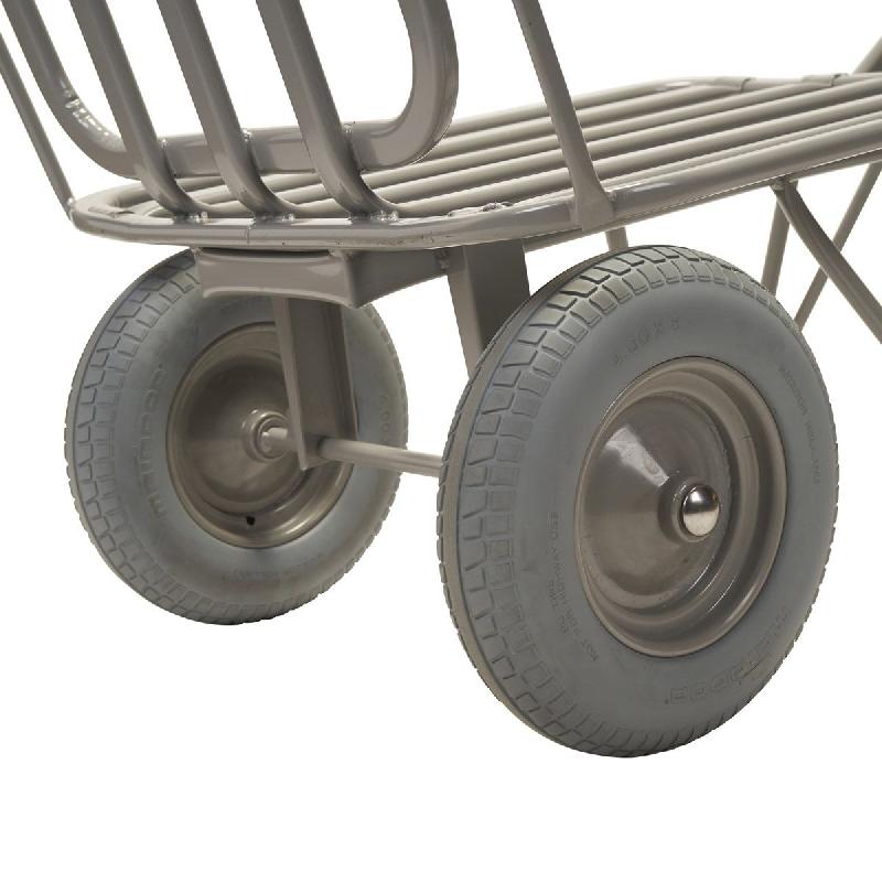 Chariot de transport professionnel - acier robuste - 27,8kg - roues pneumatiques ou increvables - Matador_3