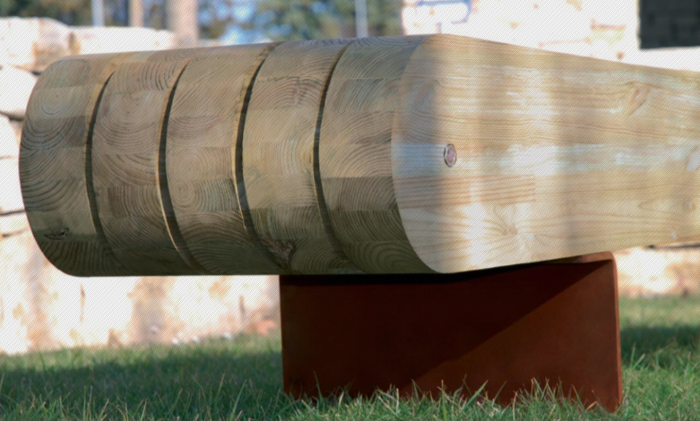 Banc public en bois - Banquette JERIKO© par Agence Akïro - Design robuste et proportions fortes_3