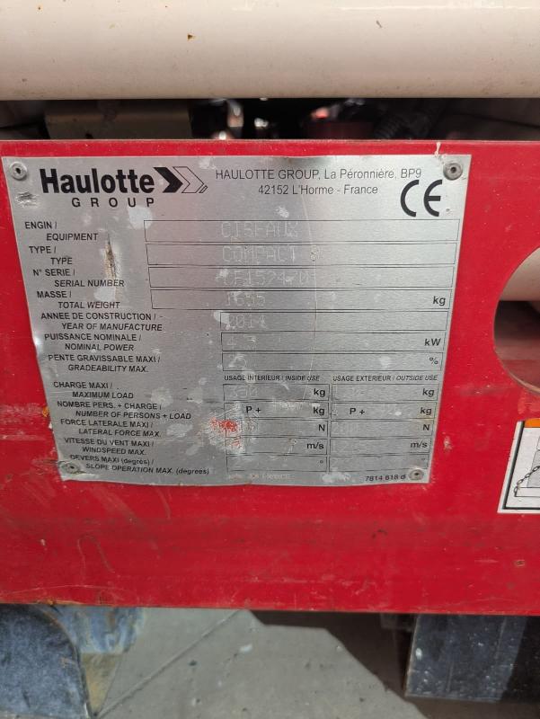 Nacelle ciseaux HAULOTTE compact 8 occasion_3