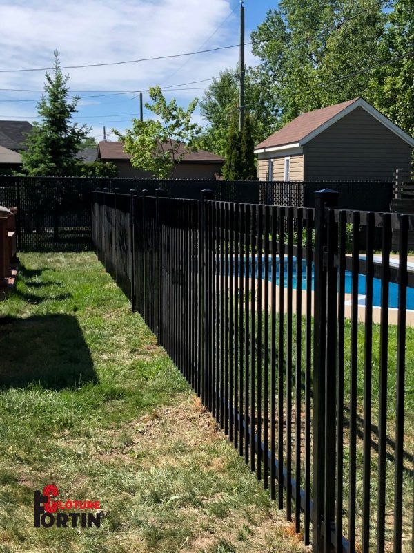 C4100 - clôture en aluminium - cloture fortin - barrotins  5/8'' x 5/8''_3