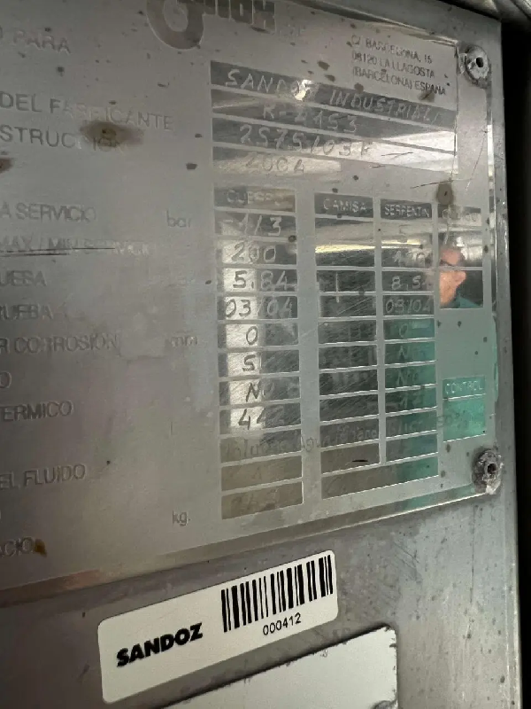 Cuve ginox inox 442 litres avec demi-casse isolée thermique d'occasion - référence : c9632_3