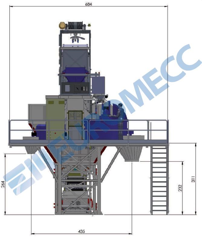 Centrale à béton Euro 3 mix/2 mp - Euromecc - 30 m3/h - 2 mélangeurs planétaires P500 et P250_3