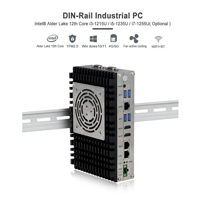 PC industriel fanless étanche - Monolith-6000CB - Intel® Elkhart Lake Celeron® J6412 Quad-core 2.0 GHz, IP67/IP69K, connecteurs M12_3
