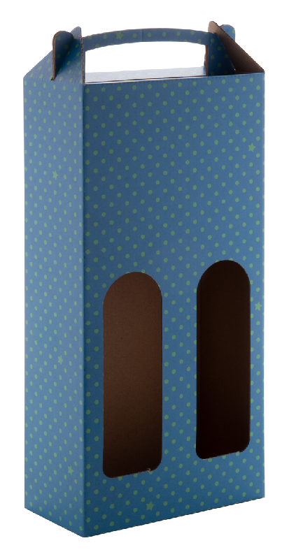 Boîte à vin en carton ondulé - impression quadri sur mesure avec poignée - pour 2 bouteilles de 0,75L_3