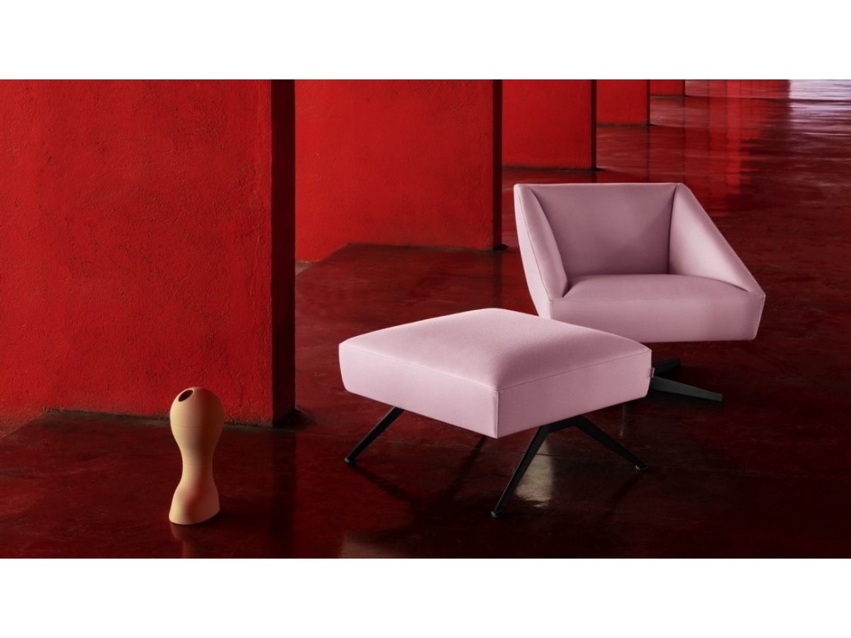 Canapé d'accueil carré à contours nets - Structure puissante - Collection AMARCORD - Design italien minimaliste_3